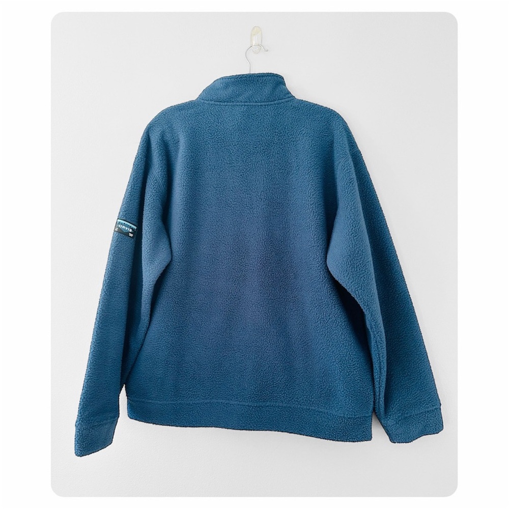 ★ NWT Orvis Men’s Full Zip Heavyweight Fleece Jacket - Blue ★ - Picture 11 of 16